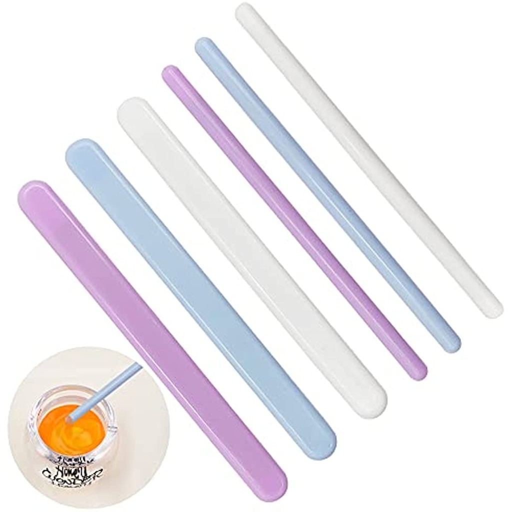 

3pcs DIY Silicone Mirror Stirring Rod Resin Dripping Tool Material Round Flat Stirring Rod