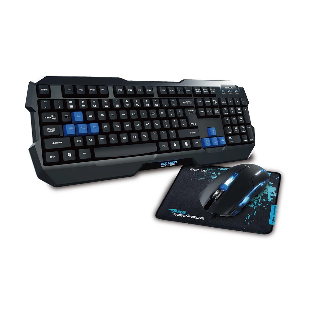 E-BLUE Cobra K820 Gaming Keyboard + Mouse Combo Illumation Effects