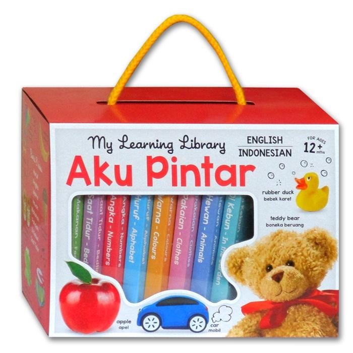

Buku Edukasi Anak My Learning Library AKU PINTAR (1 box isi 8 early learning board books - 2 bahasa) - buku kata pertama