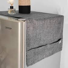 TUTUP KULKAS DENIM POLOS /TUTUP KULKAS KAIN AESTHETIC / COVER KULKAS MINIMALIS / TAPLAK KULKAS / TAP