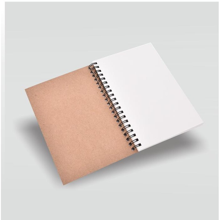 

Notebook A4 Buku / Sketchbook - Buku catatan Notes Book Diary spiral - Cokelat