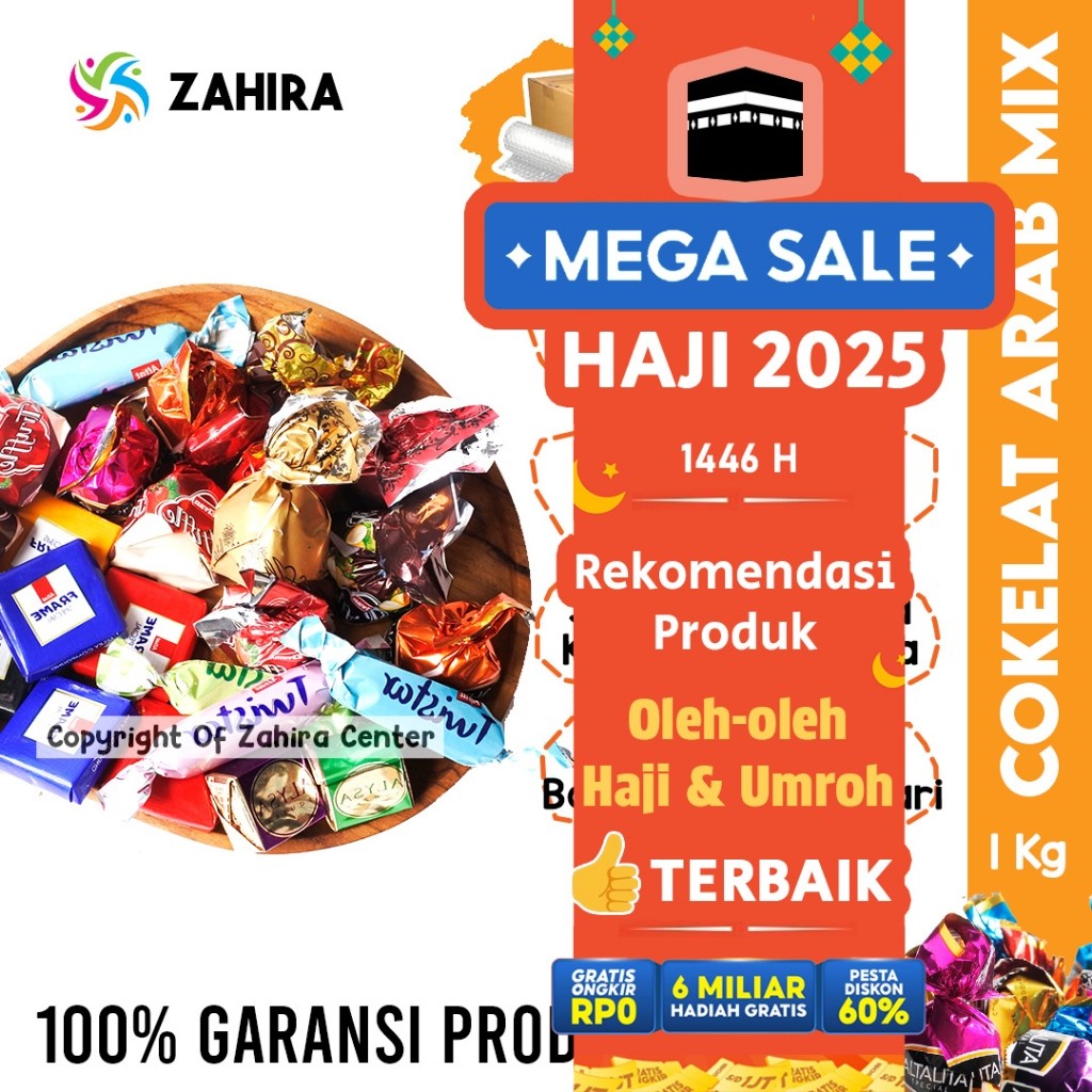 

COKELAT ARAB TURKI Premium 1Kg Pasti Fresh Cokelat Mix Camilan Mood Booster Dari Truffle Deluxe
