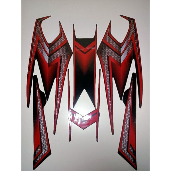 striping RX king 2004 SE hitam merah, striping yamaha rx king 04 SE merah