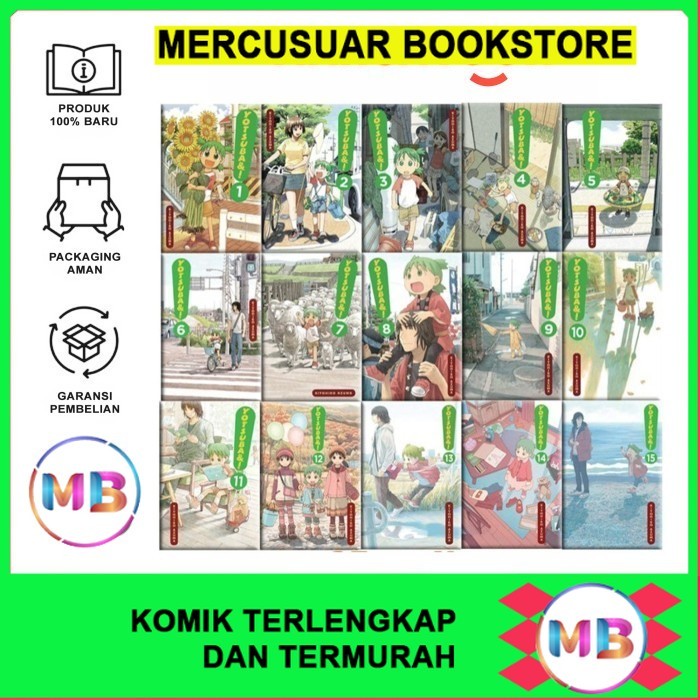 Komik Yotsuba&! (Vol.1-15) by Kiyohiko Azuma (English) - MercusuarBookstore