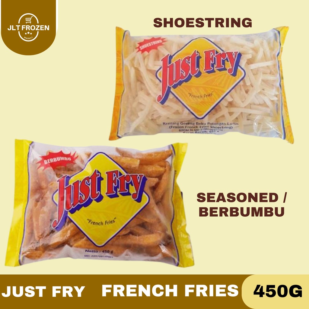 

Just Fry French Fries 450g / Kentang Shoestring / Kentang Berbumbu / Seasoned / Kentang Goreng /