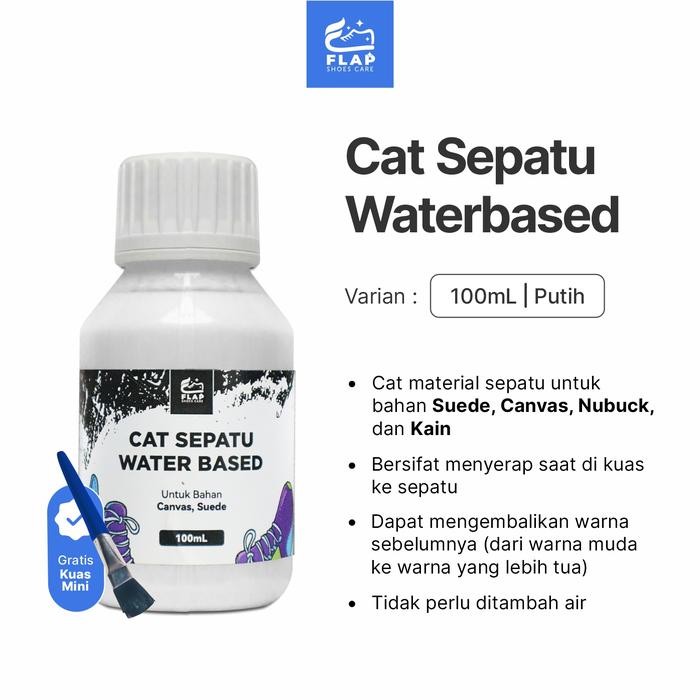 Flap Shoes Care - Shoe Paint - Cat Sepatu Kanvas Hitam Permanen Cat Sepatu Canvas Cleaner Pembersih 