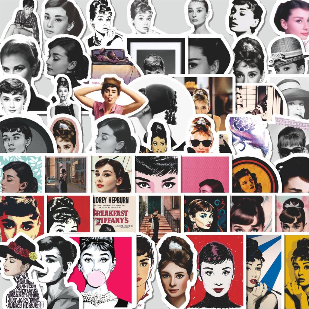 

Stiker Cutting Pack Stiker Audrey Hepburn Isi 100Pcs Series Aesthetic Lucu Keren Untuk Koper Bahan Vynil