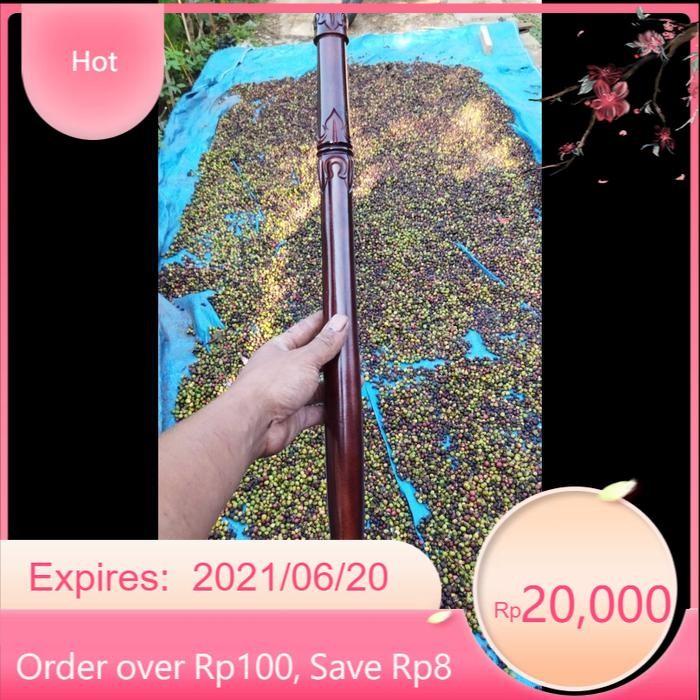 lendean tombak 60cm motif coret - Cokelat LR10