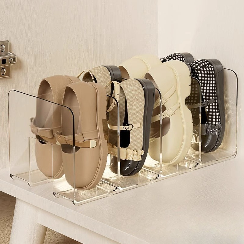 

Shoe Organizer Transparent Shoe Rack Shoe Storage Shelf book Display Stand Handbag Storage Multifunction Student Dormitory