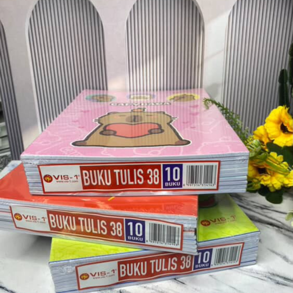 

(1PCK) BUKU TULIS VIS-1/Buku Ukuran standart/Buku sekolah - Ukuran Quarto / 1pack 10pcs/ Buku Kualita Bagus