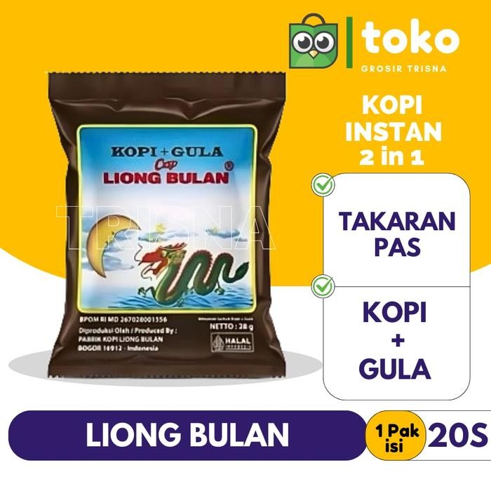 

Terjangkau~[PROMO] kopi cap liong bulan isi 20bks