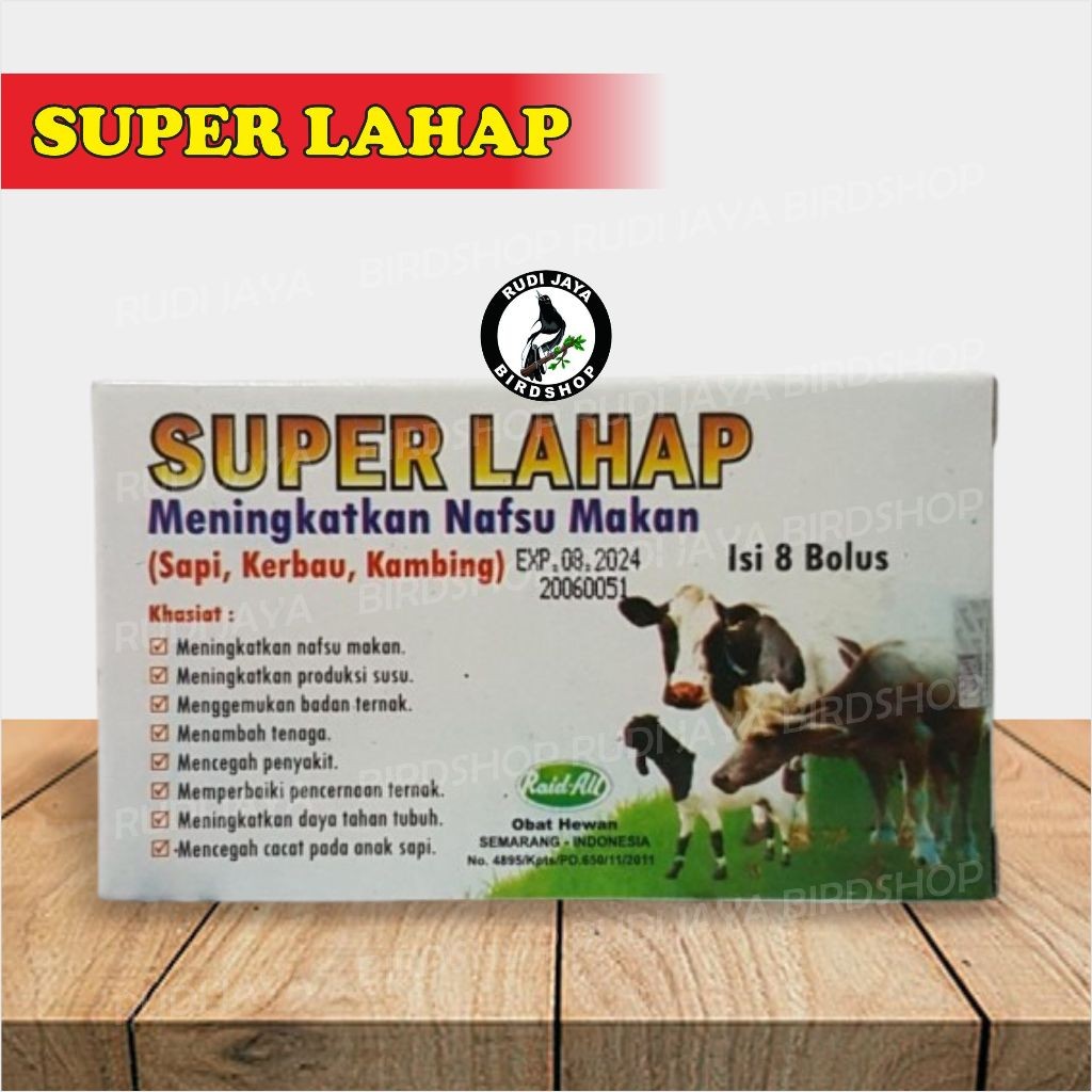 SEDIA SUPER LAHAP SAPI RAID-ALL 1 KOTAK VITAMIN OBAT PENAMBAH NAFSU MAKAN KAMBING KERBAU BABI DOMBA
