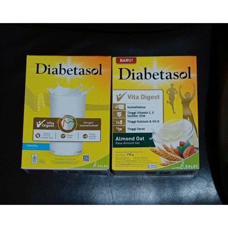 

diabetasol susu almond oat 170 gr/diabetasol susu vanilla 170 gr/susu sehat