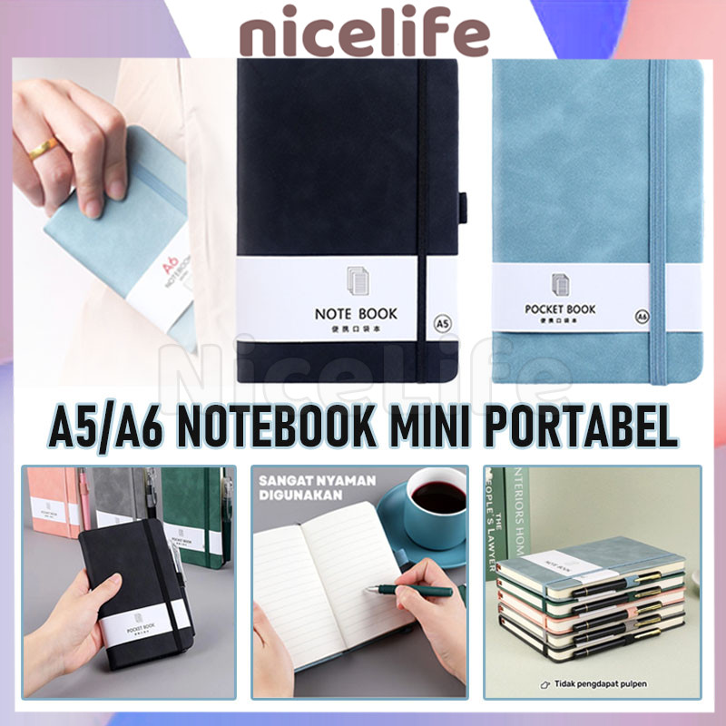 

100 Lembar Notebook A5/A6 / Mini Pocket Book Buku Catatan Kecil