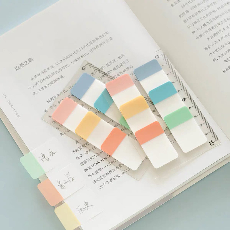 

Set Index Tab & Sticky Note Pastel Vintage Pembatas Buku Plastik Alat Tulis