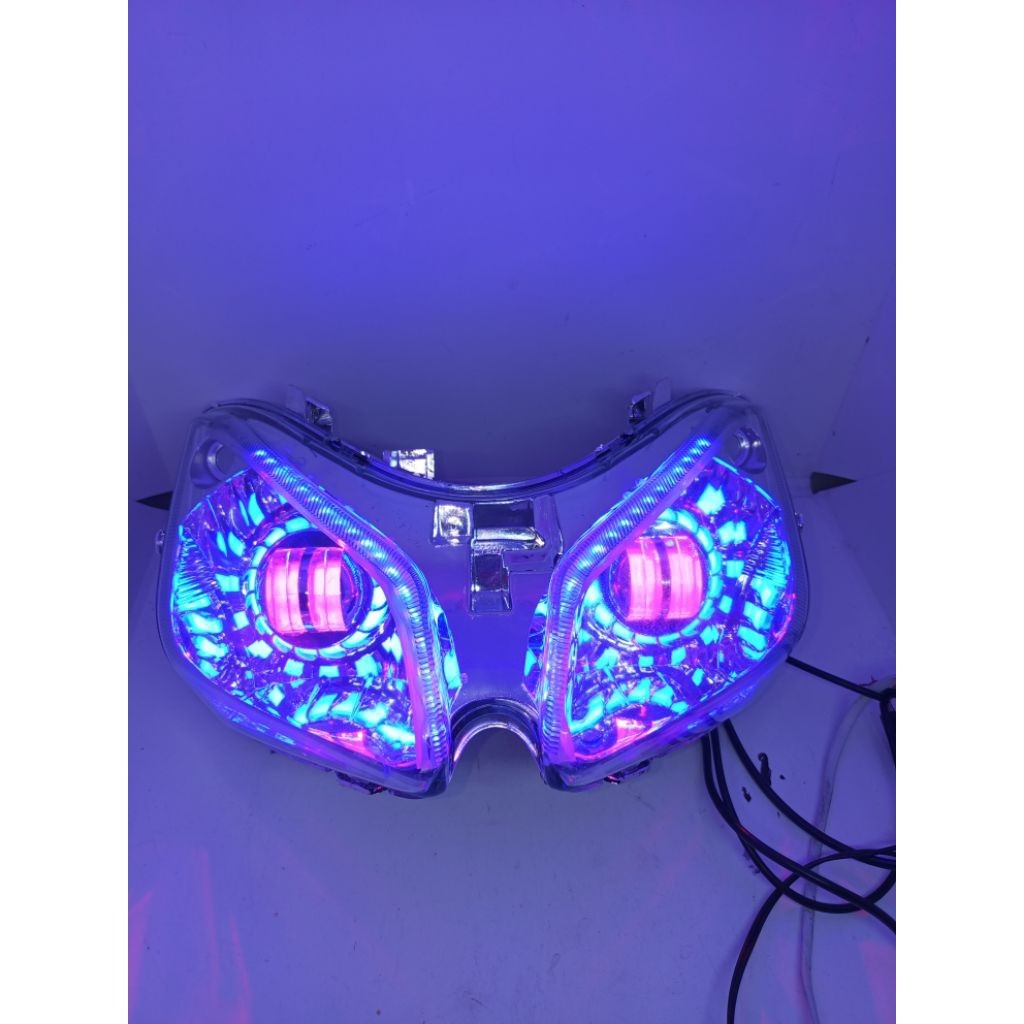 REFLEKTOR LAMPU DEPAN VARIO 110 KARBU LAMPU PROJIE DAYMAKER PLUS ALIS RUNING