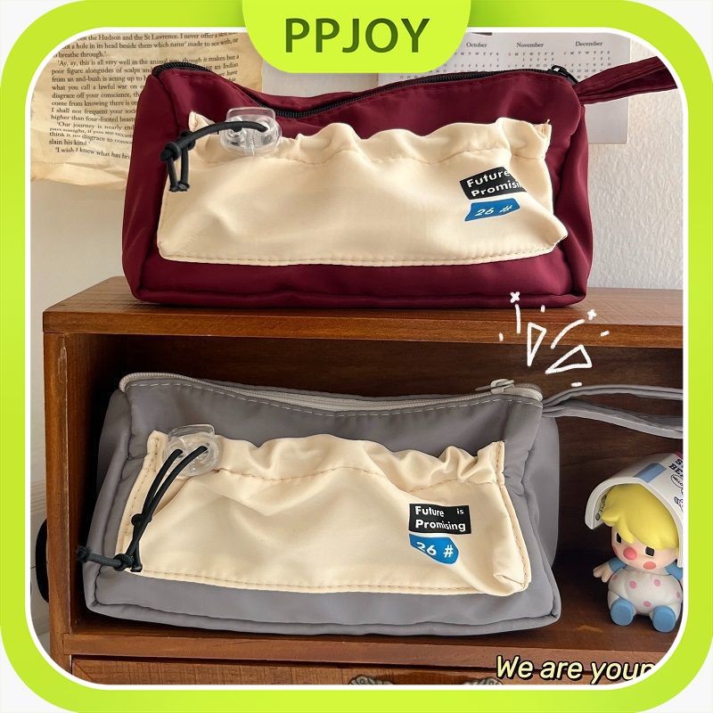 

Pensil Siswa Berkapasitas Besar Multifungsi/canvas pencil bag /stain-resistant stationery bag storage bag