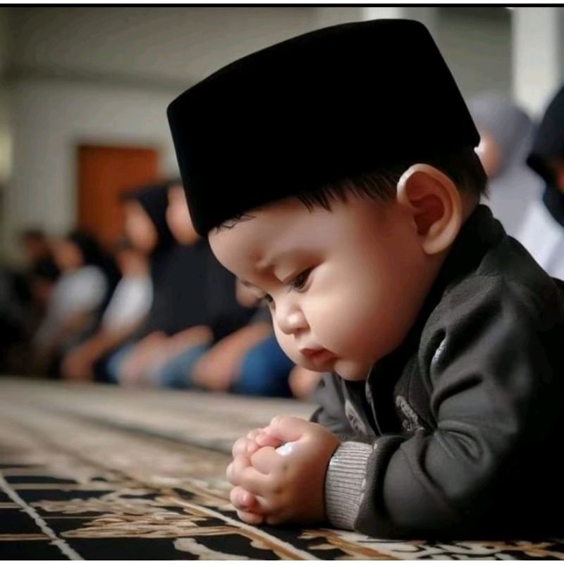 Peci kopiah anak bayi laki-laki kopiah balita songkok hitam anak umur 2 bulan - 4 tahun.