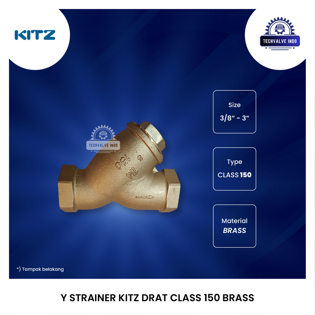 Y STRAINER KITZ KUNINGAN 1" INCH DRAT ORIGINAL T1370