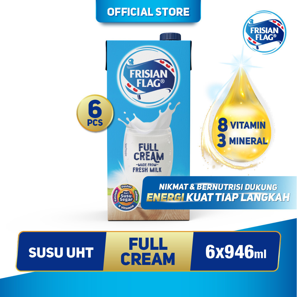

Frisian Flag Family UHT Full Cream 946 ml - 6 Pcs