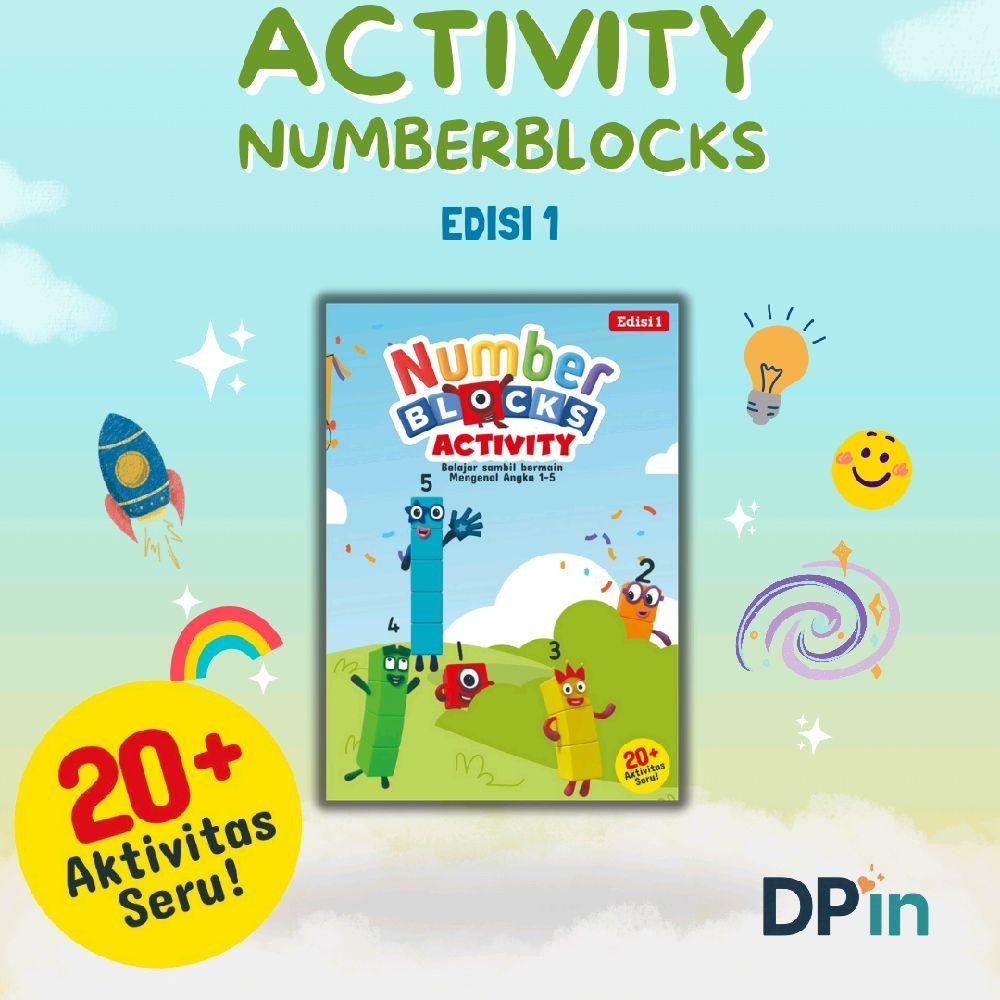 Buku Aktivitas Anak Numberblocks - Belajar Angka 1-5 | 20+ Aktivitas Seru & Edukatif