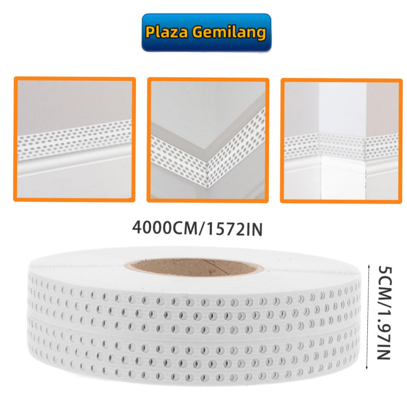 40mx5cm Corner Bead PVC Corner Bead Sudutan Luar Sudutan Tembok Untuk Sudutan Luar Dan Dalam