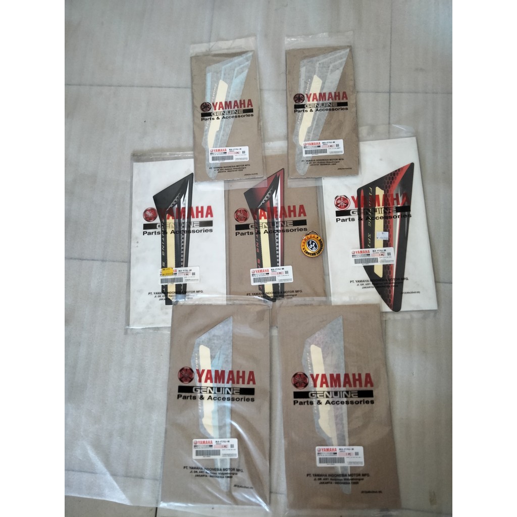 STRIPING / STICKER BOK OLI SAMPING / TEPONG KIRI YAMAHA RX KING RXK 135 ORIGINAL YGP 3KA