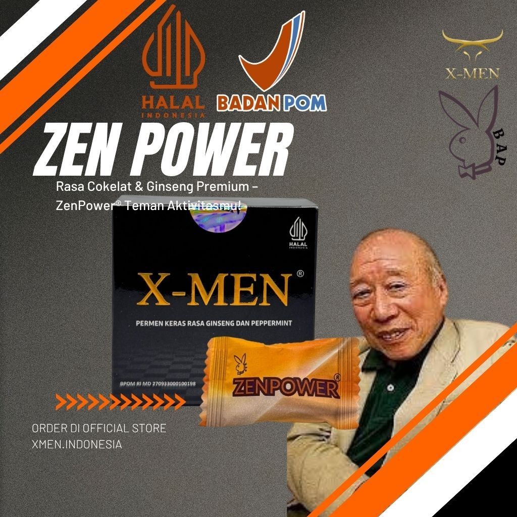 

Xmen Permen Stamina Pria – 1 Box Isi 4 Pcs + FREE 1 Permen Zen Power | Tahan Lama, Vitalitas Extra