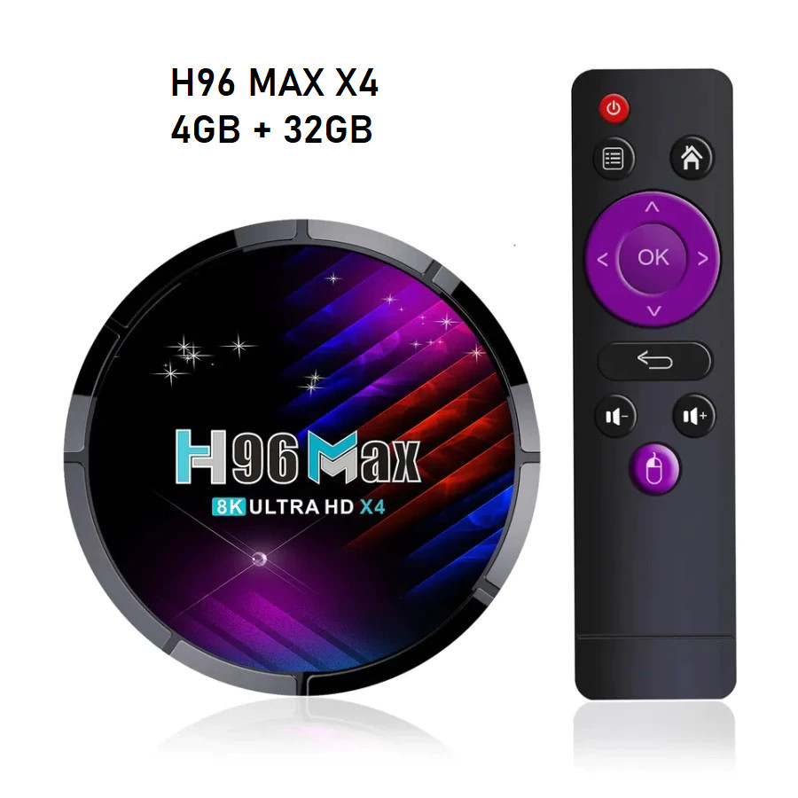 GROSIRUNIK99 H96 MAX X4 Android TV Box 4GB 32GB Amlogic S905X4 Wifi 4K 60Hz Smart Media Player USB H