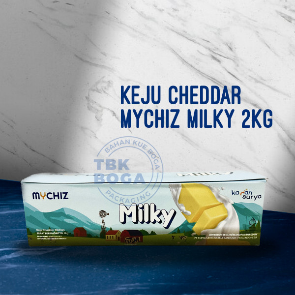 

Keju Mychiz Milky ( 2 kg ) Cheddar Cheese Chedar