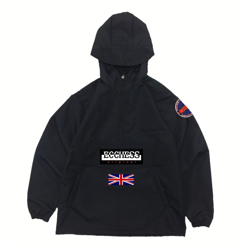 Jaket Gropcore Casual Ecchess England Sablon Jaket Cagoule Gropcore Casual Football