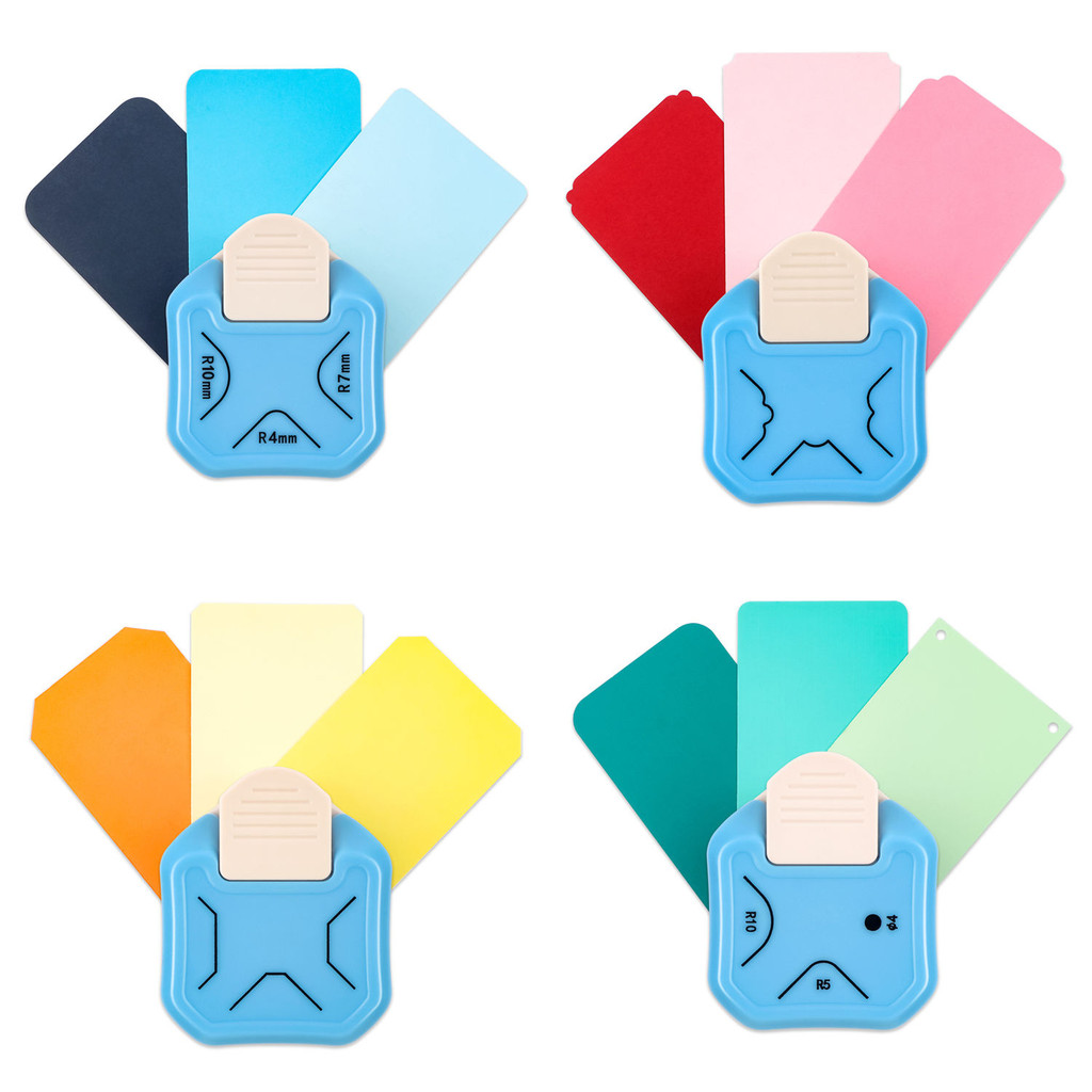 

Paper Corner Rounder Punch 3 in 1 (R4mm, R7mm, R10mm) - Corner Cutter for Paper Crafts, Laminate, Photo, DIY, Card Making