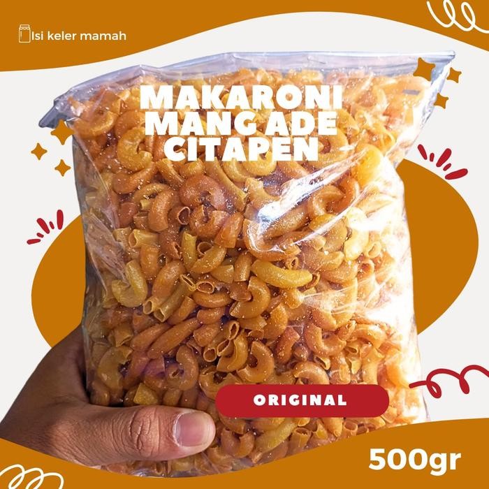 

SALE MAKARONI MANG ADE CITAPEN ASLI TASIKMALAYA 500GRAM PEDAS GURIH KERIUK Food Makroni Snack Cemilan Keripik Makanan Jajanan Goreng Asin - ORIGINALTERLARIS
