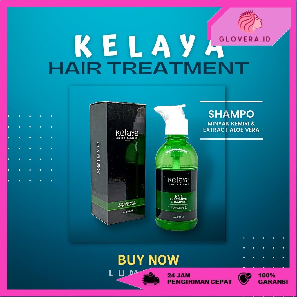 Shampoo Kelaya Hair Treatment Penumbuh Rambut Perawatan Rambut Rontok Sampo Pelurus Rambut  BPOM [Gl