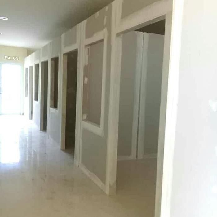 Partisi gypsum/sekat ruang gypsum - 1 sisi