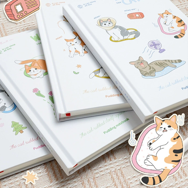 

[Whispers] AKUSA Hard Cover Book A5 Note Book Buku Catatan Aesthetic Journal Book Diary Kertas Anti