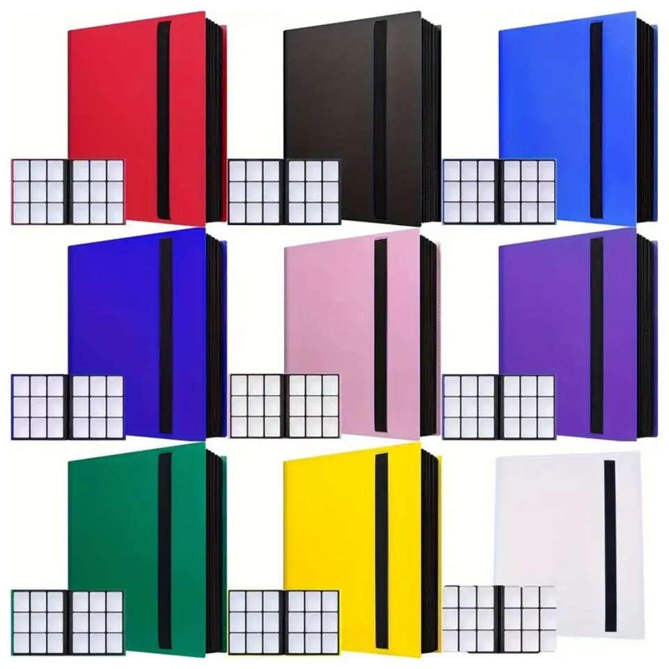 

Trading Card Binder 9 Pocket Pages, Binder Collector Side-loading Holder Binder with Sleeves 20 Sheets 360 Game Card