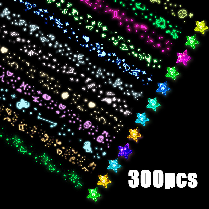 

【New Arrivals】300pcs Kertas Origami Kertas Bintang Star Paper Berwarna Star Paper DIY Kertas Bintang Warna Warni Handmade fluoresensi kertas origami