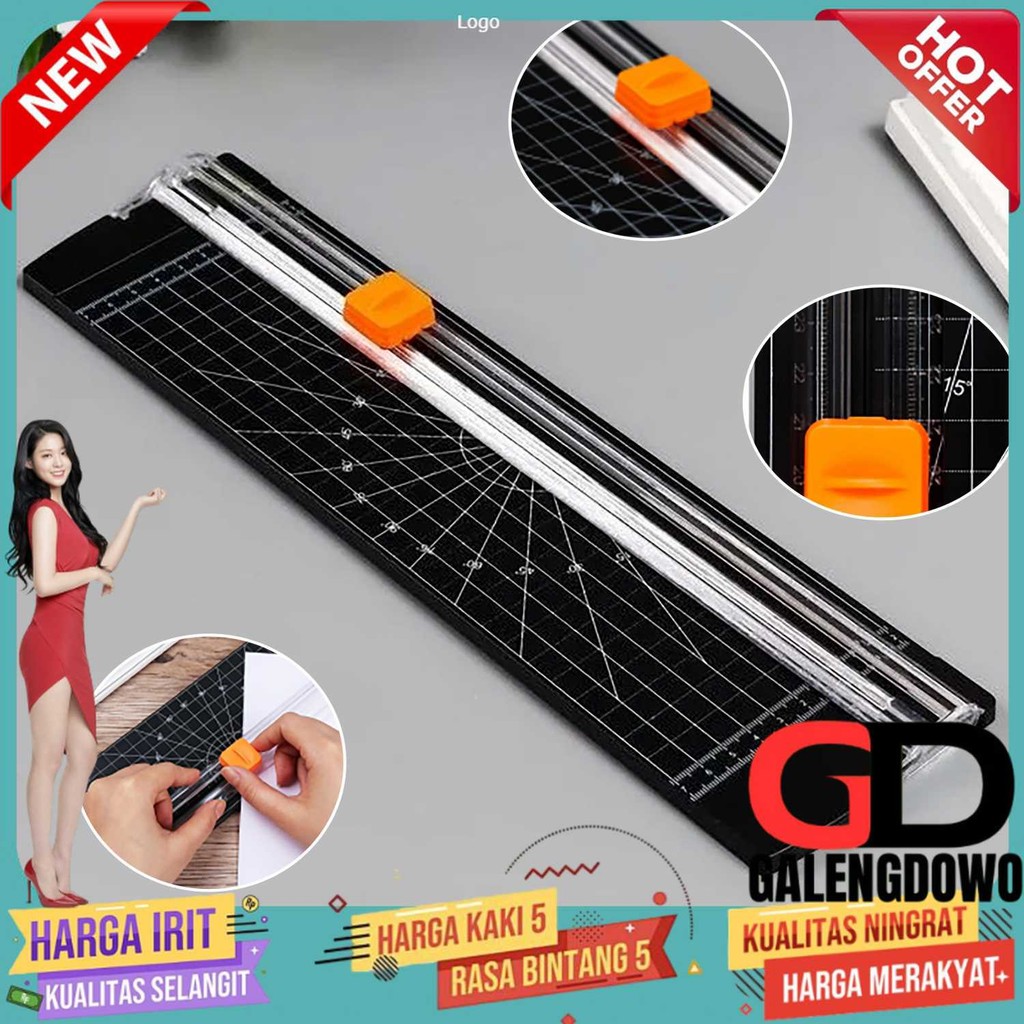

YOAI Paper Trimmer Cutter Portable Alat Pemotong Kertas A4 - Y-33