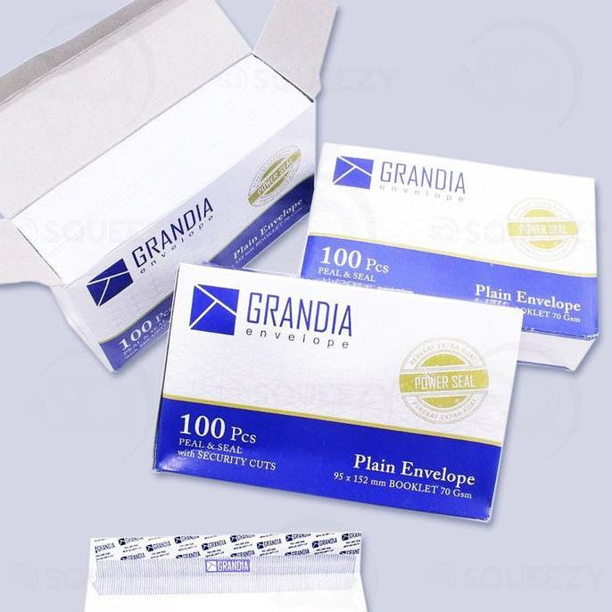 

GRANDIA Amplop 104 Putih Polos Per Kotak ( ISI 100 PCS )