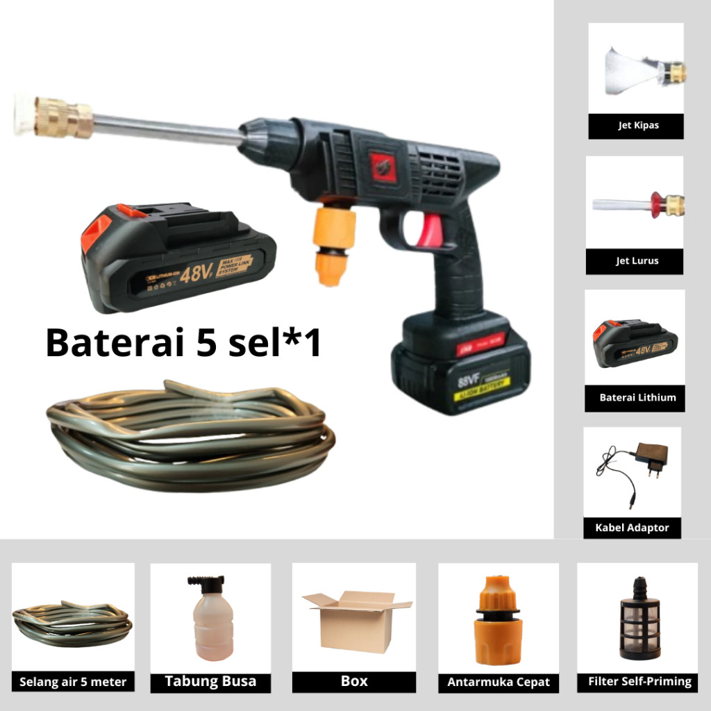 MESIN CUCI MOBIL CUCI MOTOR BERTEKANAN TINGGI Jet Cleaner Tekanan Tinggi Alat Cuci Mobil Motor Porta