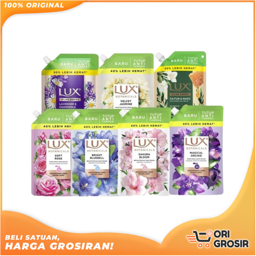 ORI GROSIR | Lux Botanicals Bodywash Refill 800ml Sabun Mandi Cair