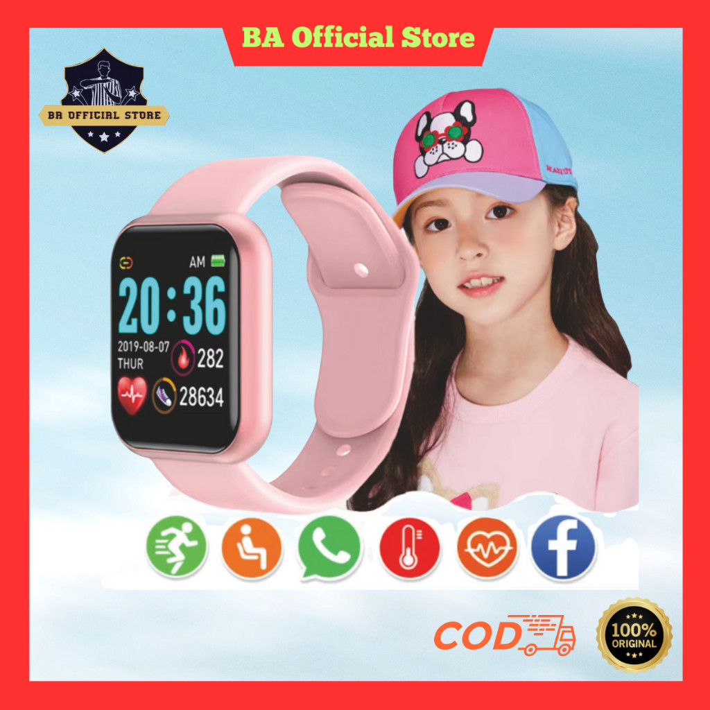 Jam Tangan Pintar Android Smartwatch Terbaru Anak Pria Wanita Dewasa LED Monitor Camera Music Sensor