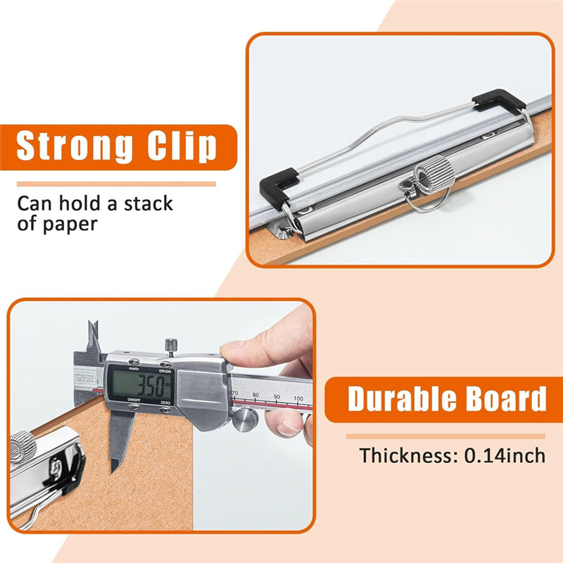 

SICDE-Wooden 11X17 Clipboard, Horizontal Lap Board For Drawing, Sketching Board With Pen Holder