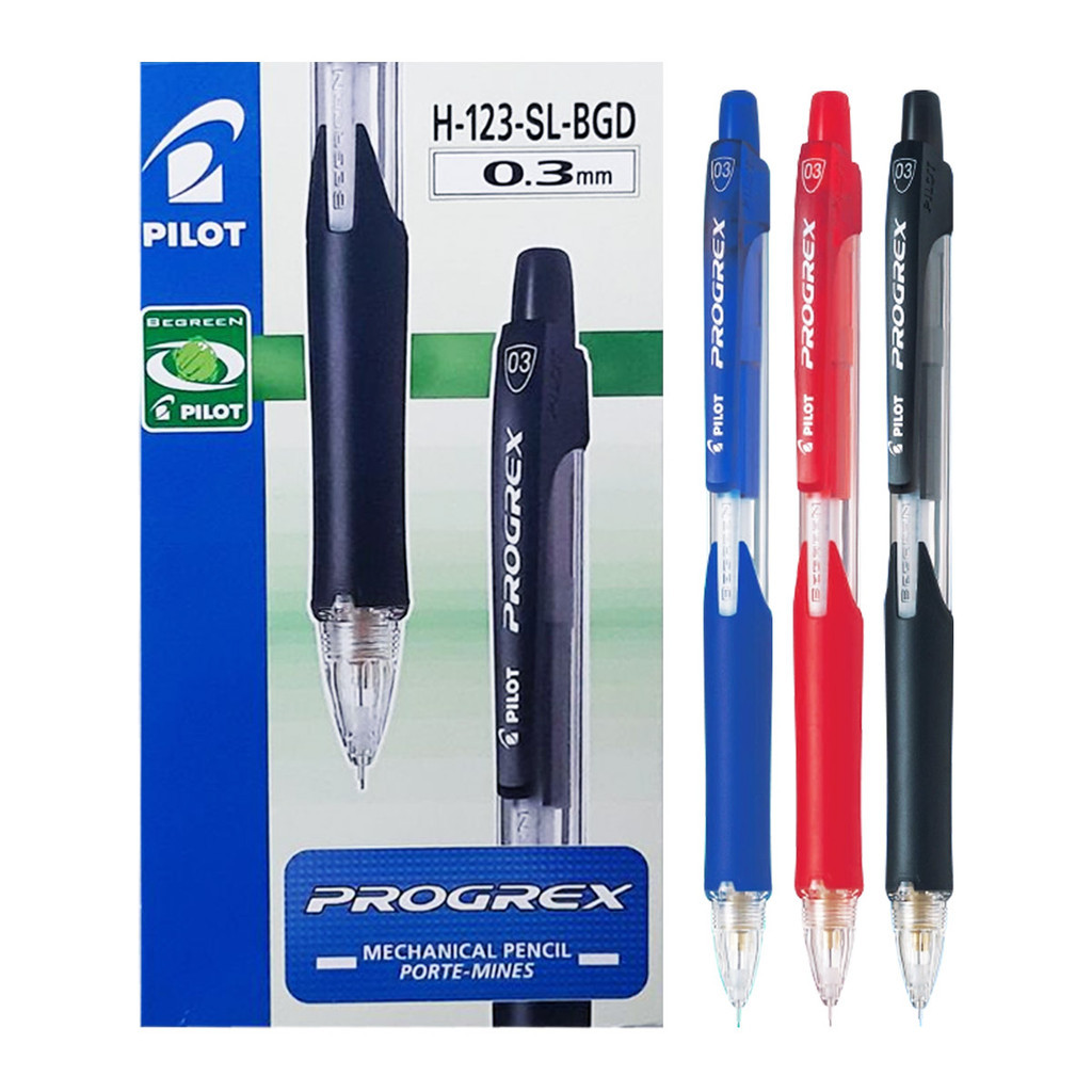 

PILOT Pensil Mekanik Pincil Mechanical 0.3mm Progrex H-123C-SL-BGD Warna-Warni