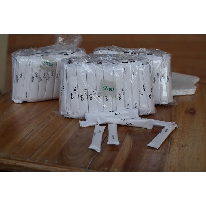 

Gula sachet stick 8 gr untuk resto hotel catering