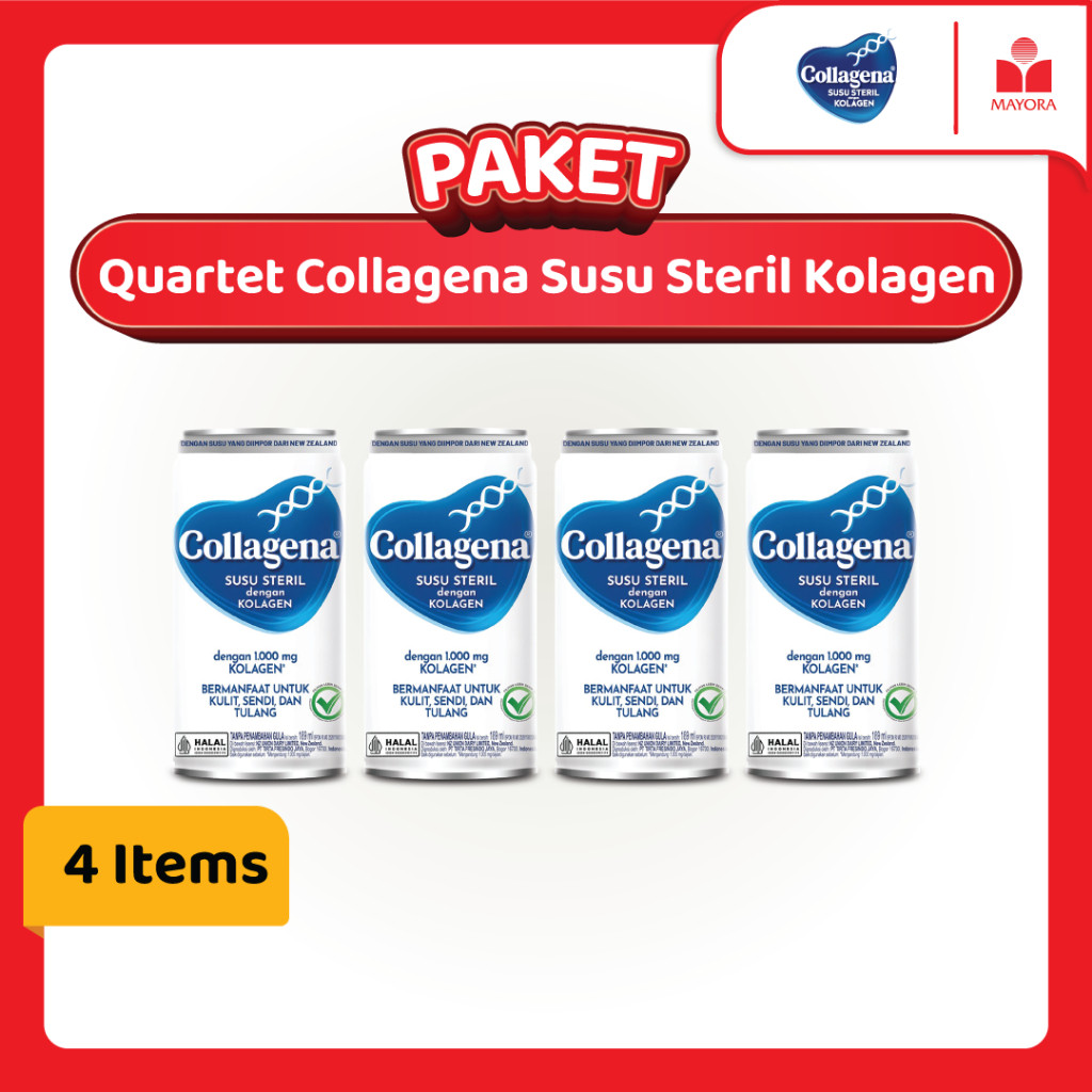 

Paket Quartet Collagena Susu Steril Kolagen 1000mg new