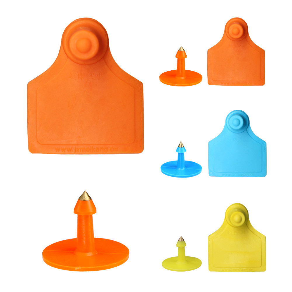 

20PCS 3 Colors Goats Sheep Cattle Cows Pigs Blank Ear Tags Livestock Identification TPU Precision Eear Label Farm Animal Marker