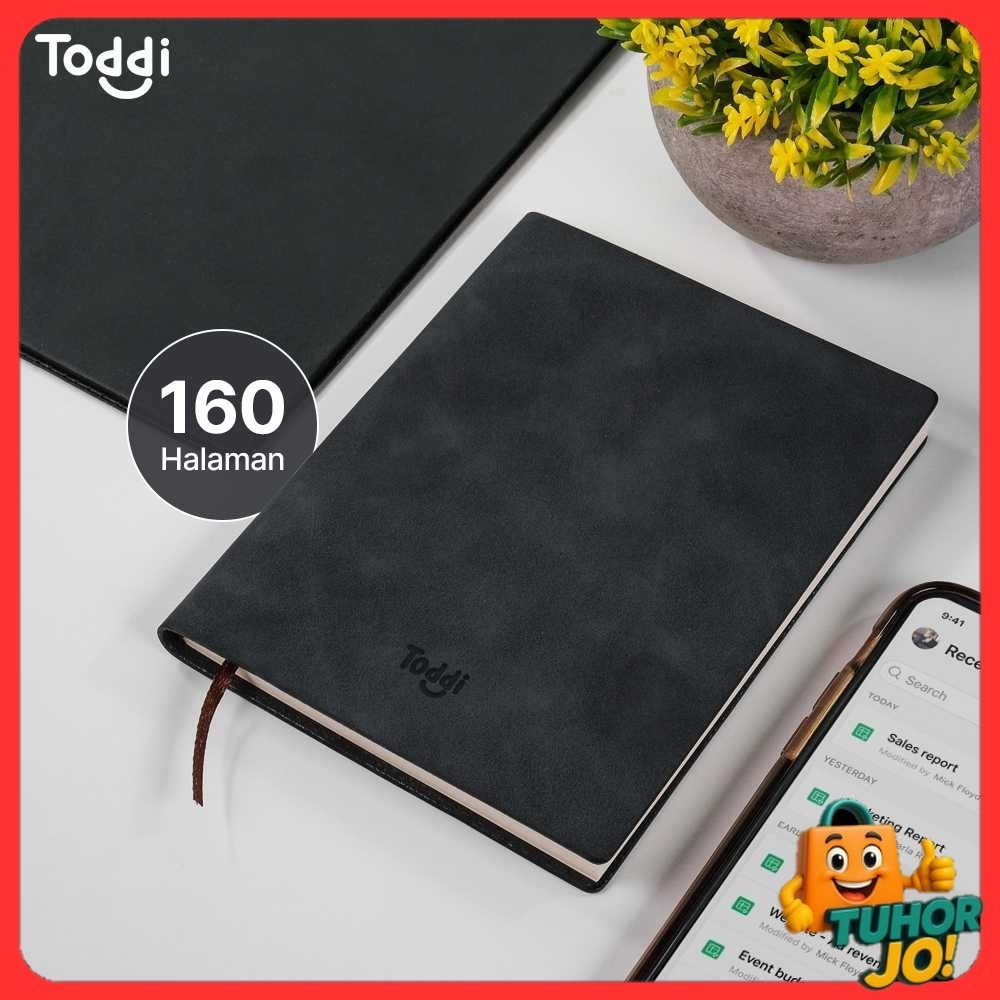

Toddi Buku Jurnal Hardcover Notebook Diary 68GSM 160 Lembar Grid - 173