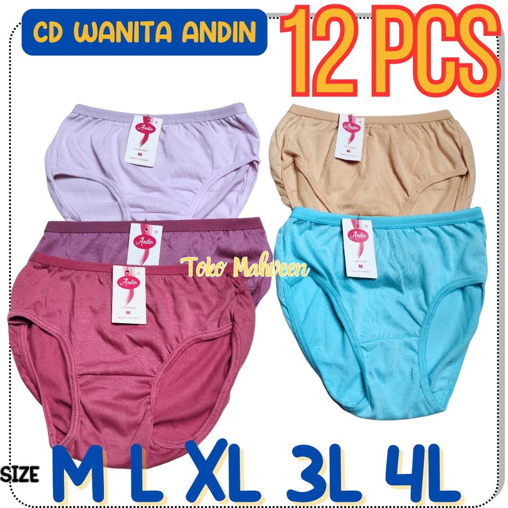Satu Lusin 12 PCS Celana Dalam Perempuan Anak Remaja Wanita CD Wanita Import SD SMP SMA Dewasa